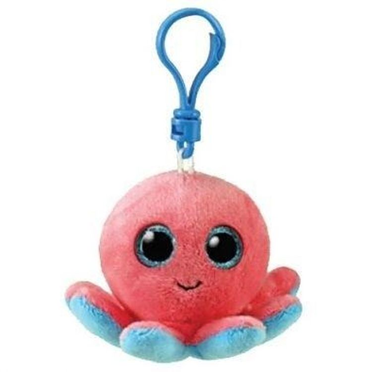 Ty, Beanie Boos, Ośmiornica Sheldon, brelok, 8,5 cm