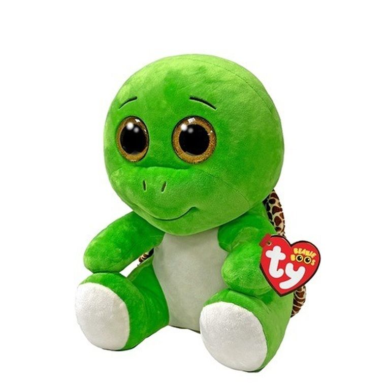 Ty, Beanie Boos, Turbo, zielony żółw, maskotka, 42 cm