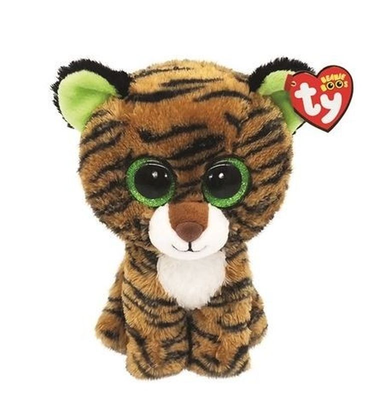 Ty, Beanie Boos, Tygrys Tiggy, maskotka, brązowa, 15 cm