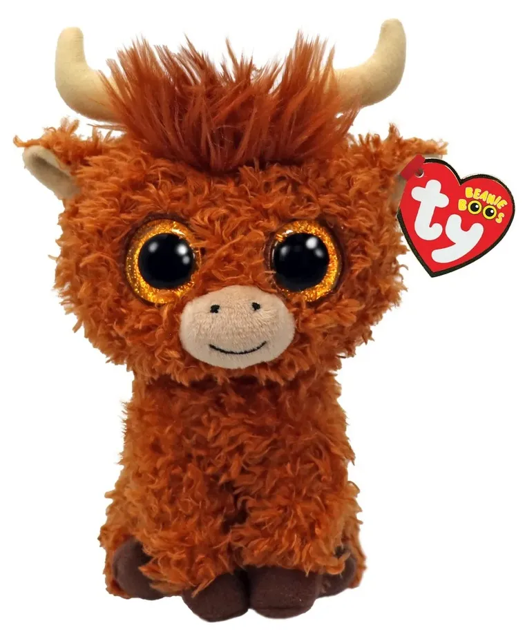 Ty, Beanie Boss, krowa Alfie, maskotka, 15 cm