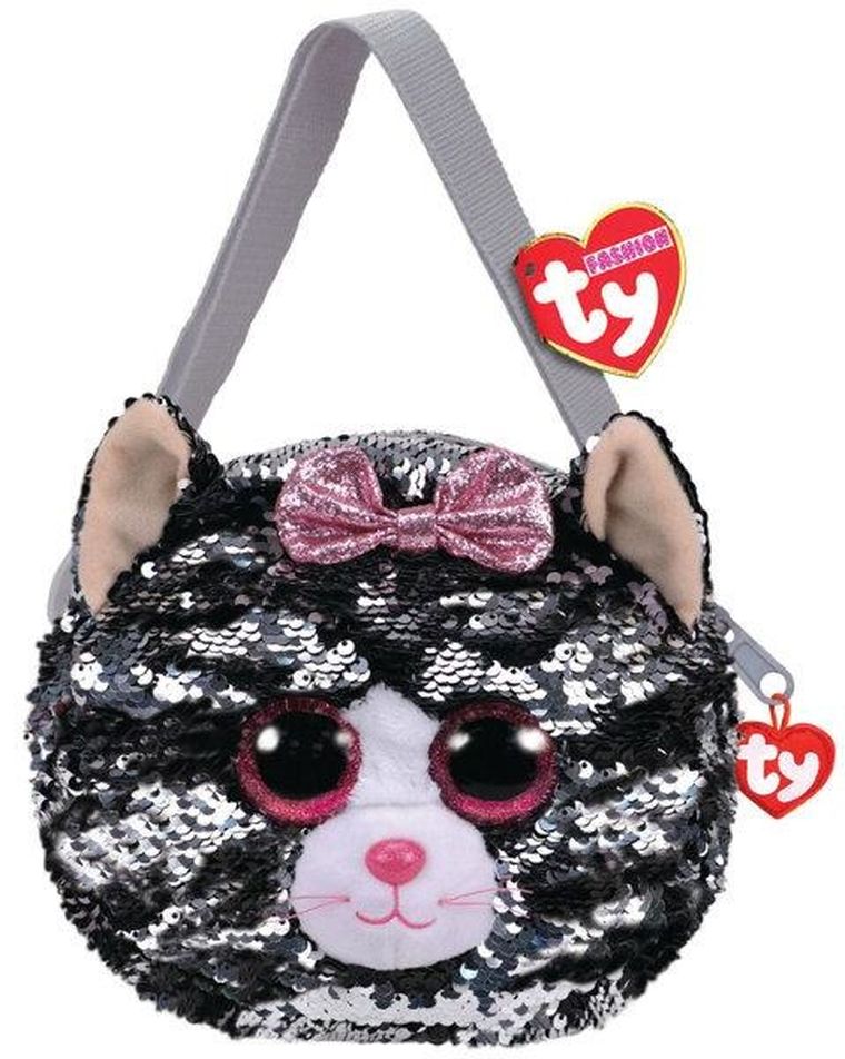 Ty, Fashion Sequins, kot Kiki, cekinowa torba na ramię