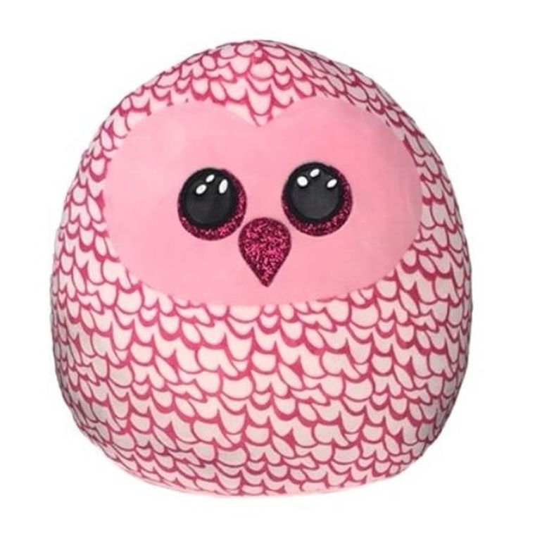 Ty, Squish-a-Boss, Sowa Pinky, maskotka, 30 cm