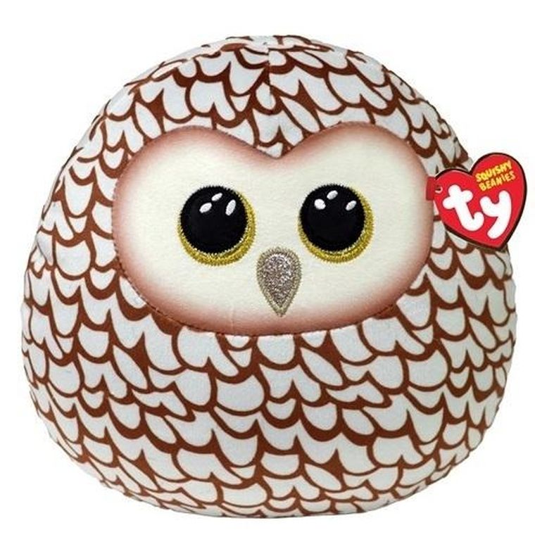 Ty, Squishy Beanies, Whoolie, sowa, maskotka, 30 cm