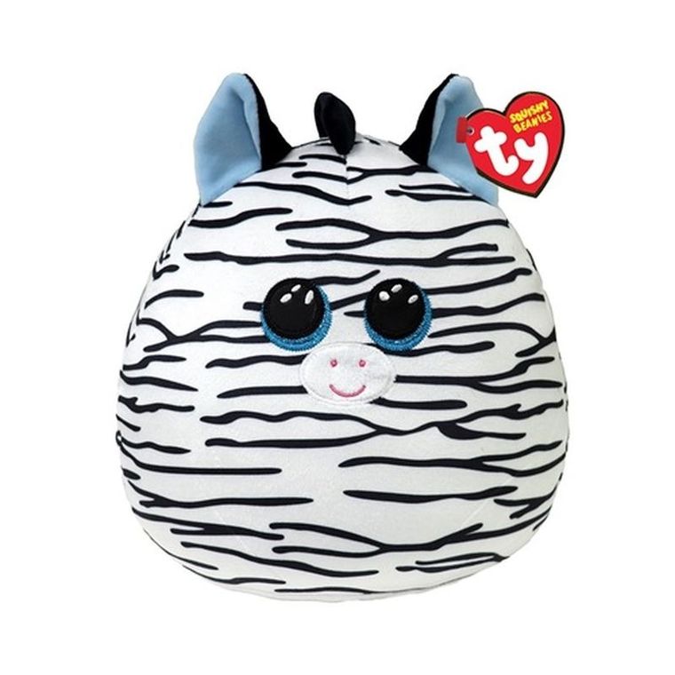 Ty, Squishy Beanies, Xander, zebra, maskotka-poduszka, 22 cm