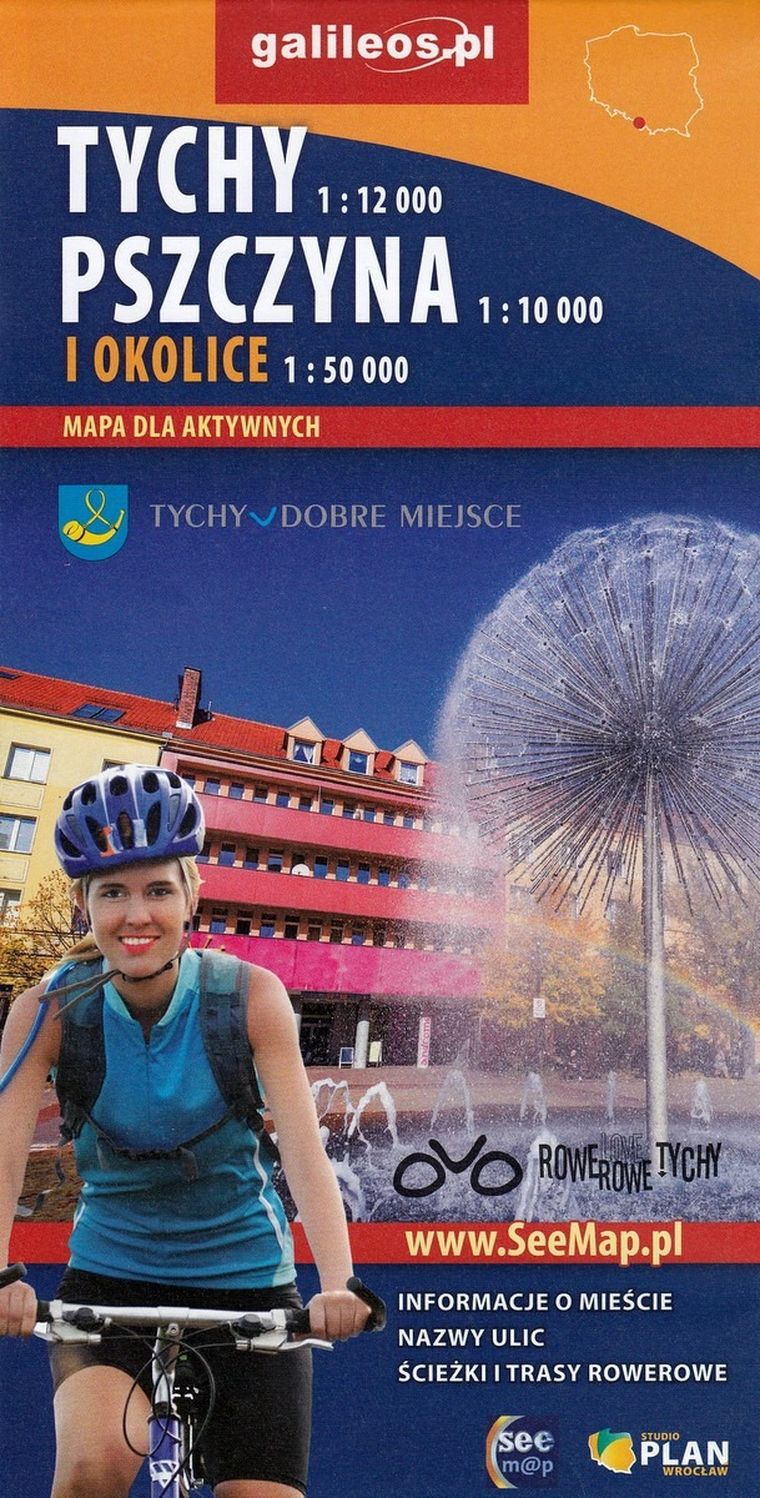 Tychy, Pszczyna i okolice. Mapa dla aktywnych 1:12 000 / 1:10 000 / 1:50 000