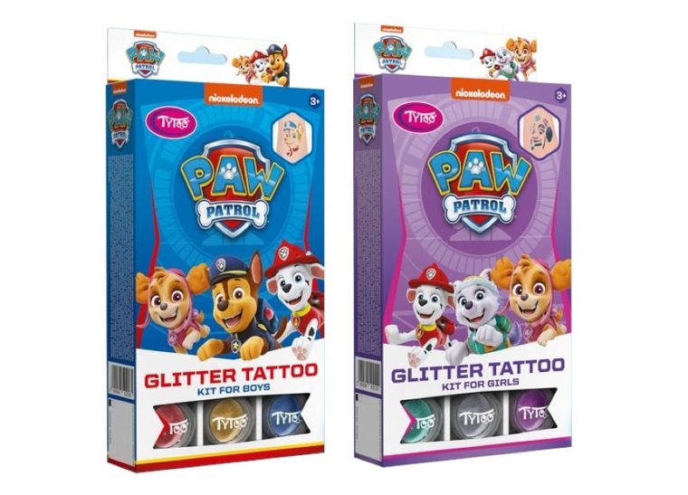TyToo, Psi Patrol, zestaw do robienia tatuaży brokatowych
