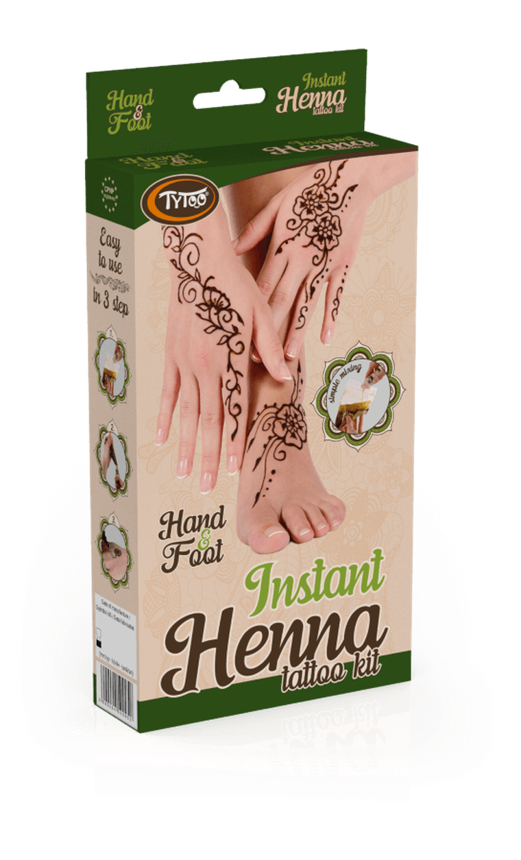 TyToo, zestaw do tatuażu z henną, dłonie i stopy