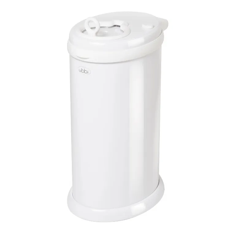 Ubbi, stalowy kosz na pieluchy, White