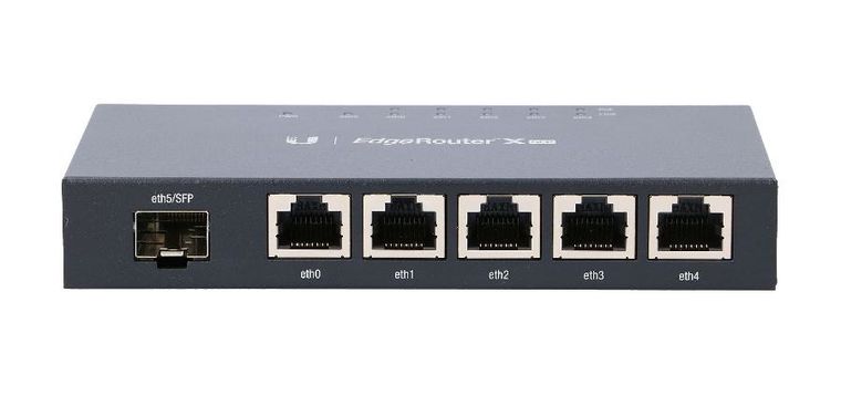 Ubiquiti, ER-X-SFP, Router, EdgeMAX EdgeRouter, 5x RJ45 1000Mb/s PoE, 1x SFP