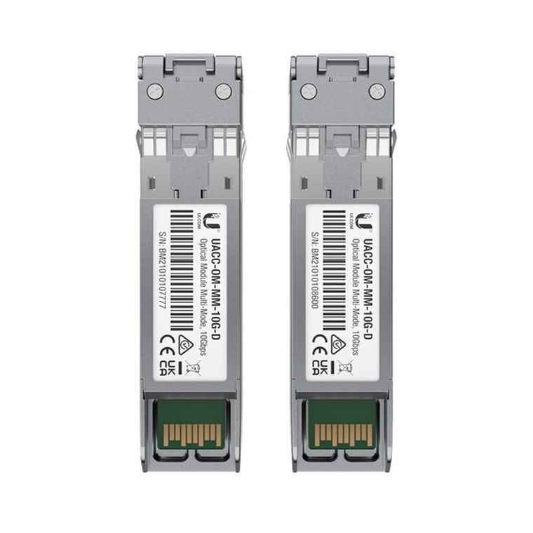 Ubiquiti, moduł SFP+, UACC-OM-MM-10G-D-2, Duplex LC, MM, 850nm, 10Gbps, 300m