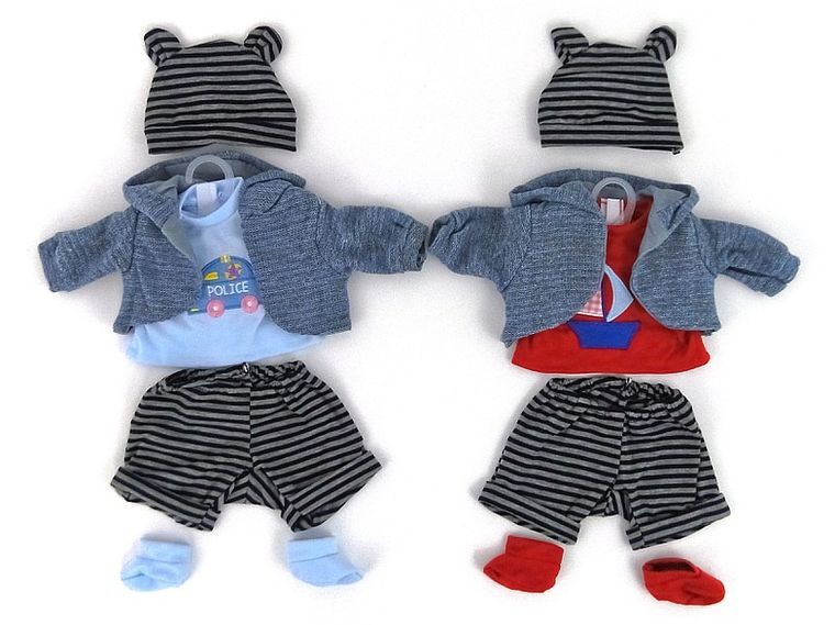 Ubranko dla lalki chłopiec, 45 cm, zestaw