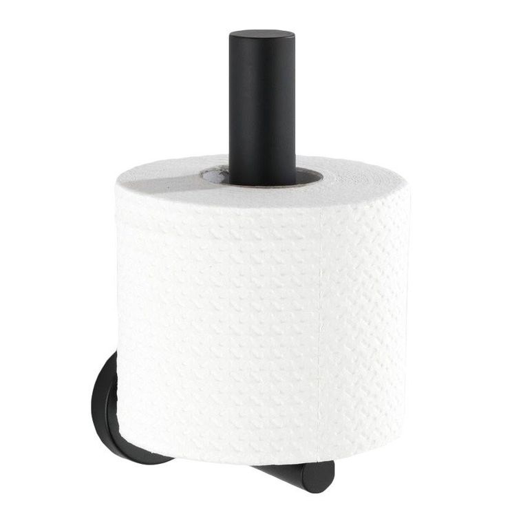 Uchwyt na papier toaletowy, czarny, Mezzano