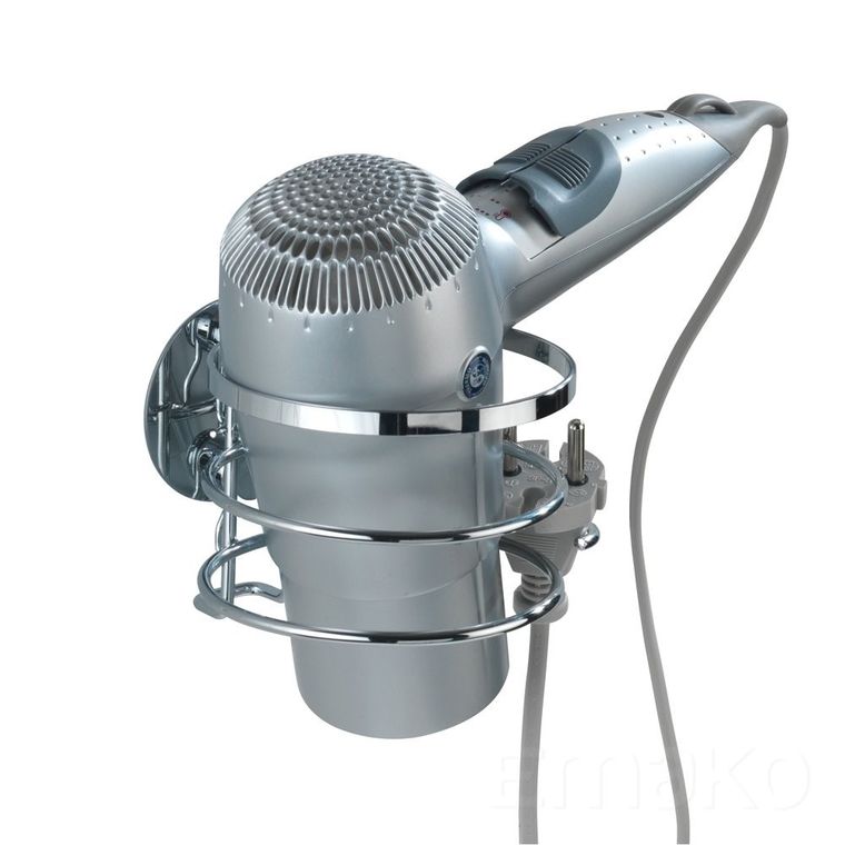 Uchwyt na suszarkę do włosów, turbo-loc, stal nierdzewna