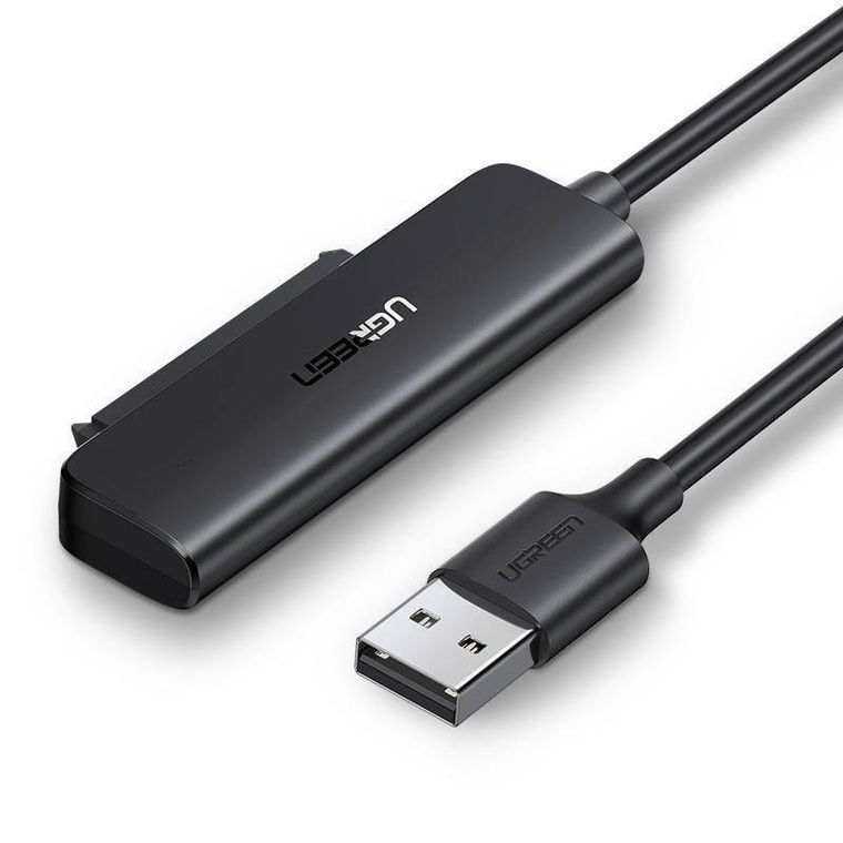 Ugreen, przejściówka dysku HDD SSD 2,5'', czarny