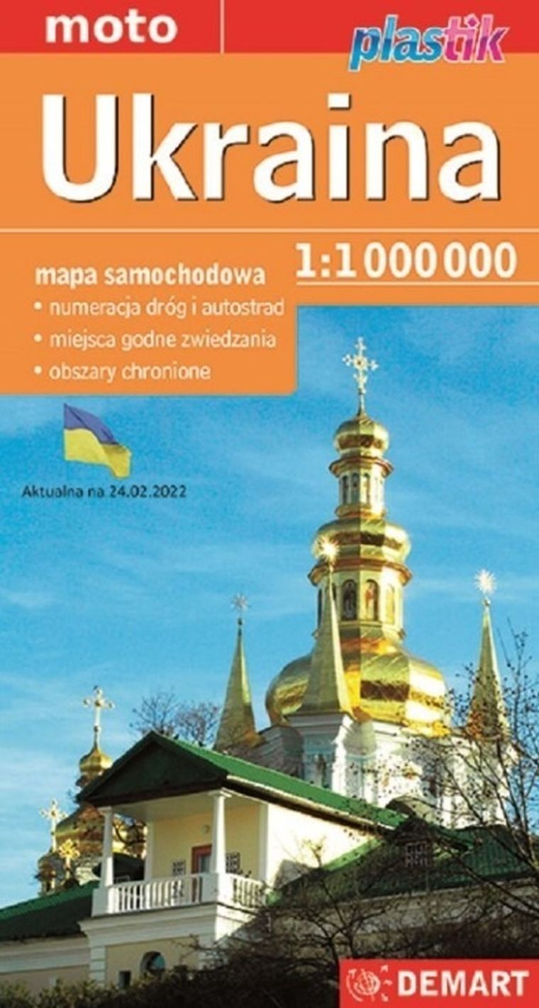 Ukraina 1:1000000. Mapa samochodowa
