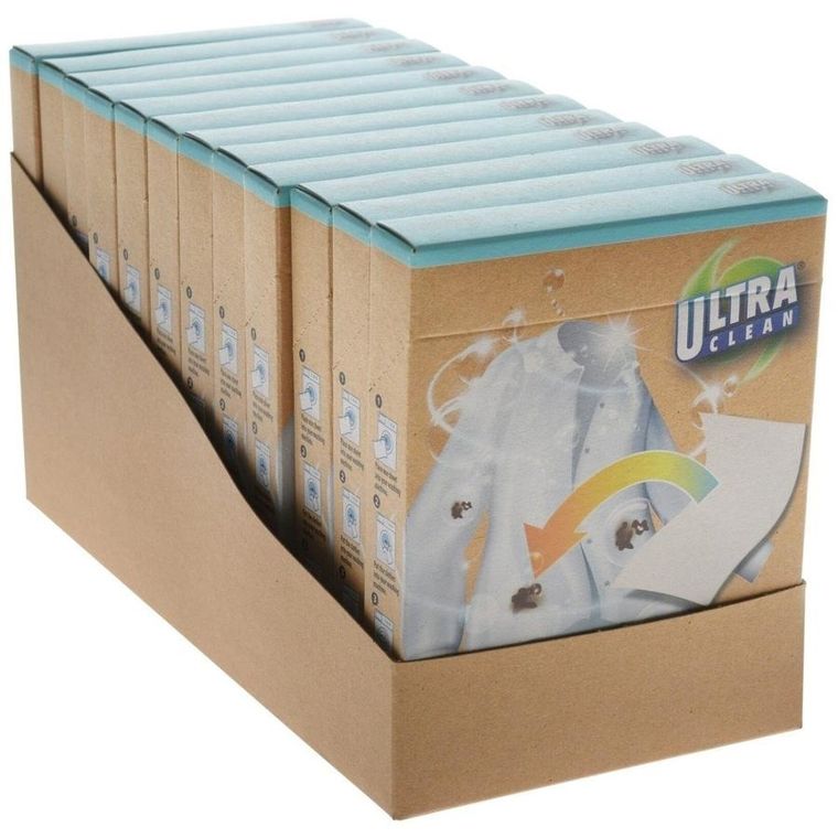 Ultra Clean, chusteczki listki piorące rozpuszczalne, 20 szt.