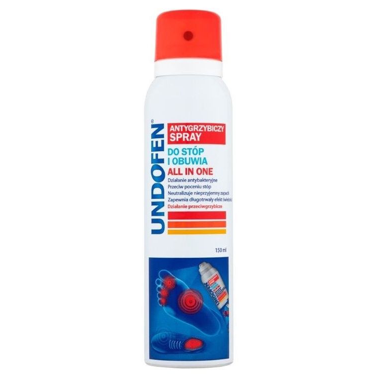Undofen, antygrzybiczy spray do stóp i obuwia All in One, 150 ml