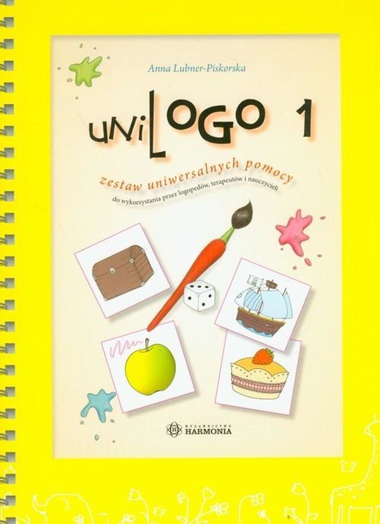 Unilogo. Część 1. Teczka. Zestaw uniwersalnych pomocy do wykorzystania poprzez logopedów, terapeutów i nauczycieli