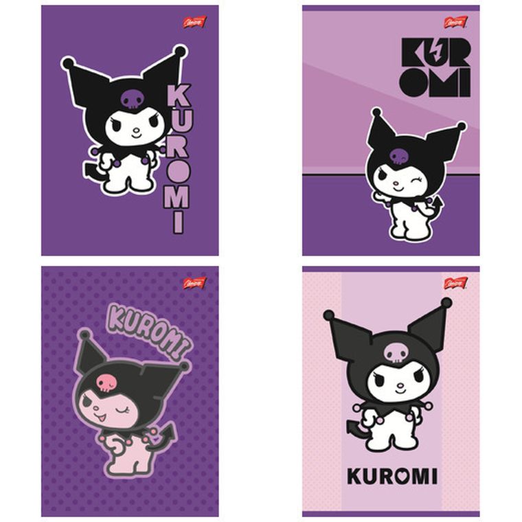 Unipap, Kuromi, zeszyt A5, 32 kartek, kratka, 1 szt.