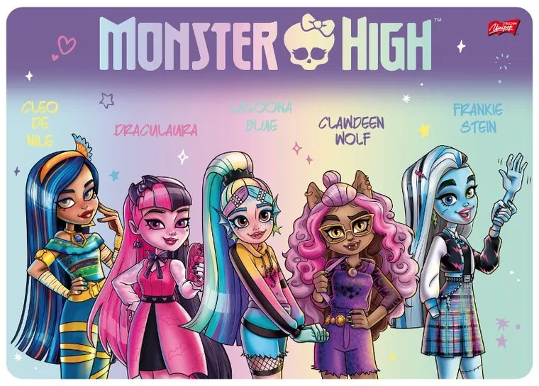 Unipap, Monster High, podkładka dwustronna, laminowana, A3