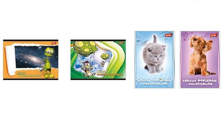 Unipap, Zeszyt papierów kolorowych, A4, 10 kartek, 1 szt.