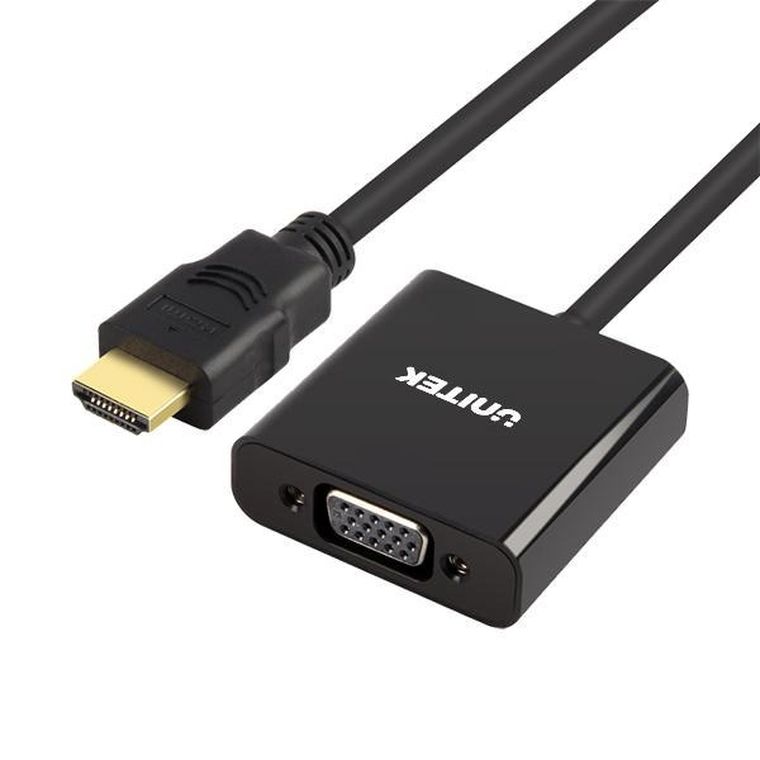 Unitek, adapter HDMI/VGA + audio