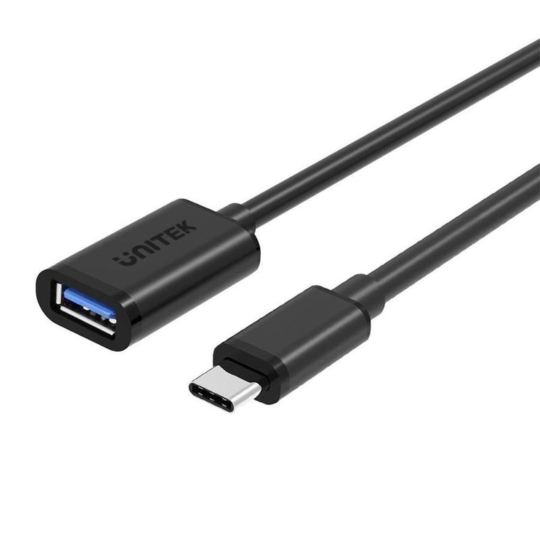 Unitek, adapter, USB TYP-C - USB A, M/F 0,2M