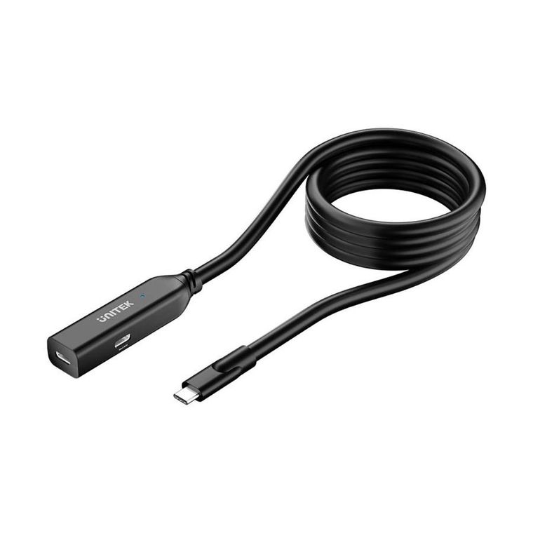 Unitek, kabel, przedłużacz, USB-C 10GBPS, 5m, czarny