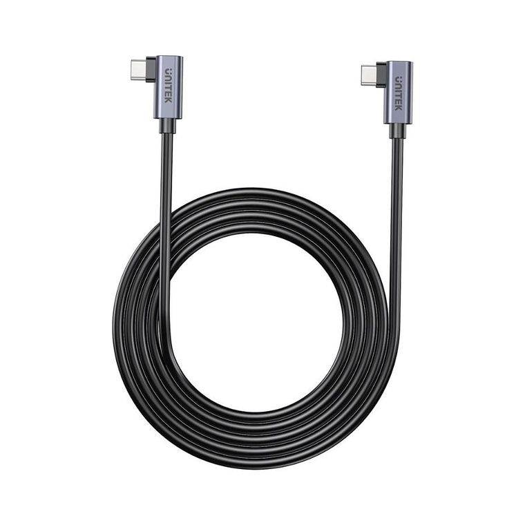 Unitek, kabel, USB-C, kątowy 90°/90° PD 100W, M/M, 0,5m