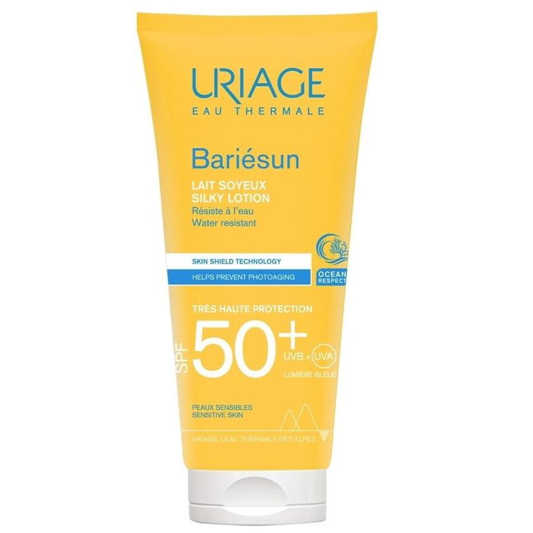URIAGE, Bariesun, jedwabiste mleczko do skóry wrażliwej SPF50+, 100 ml