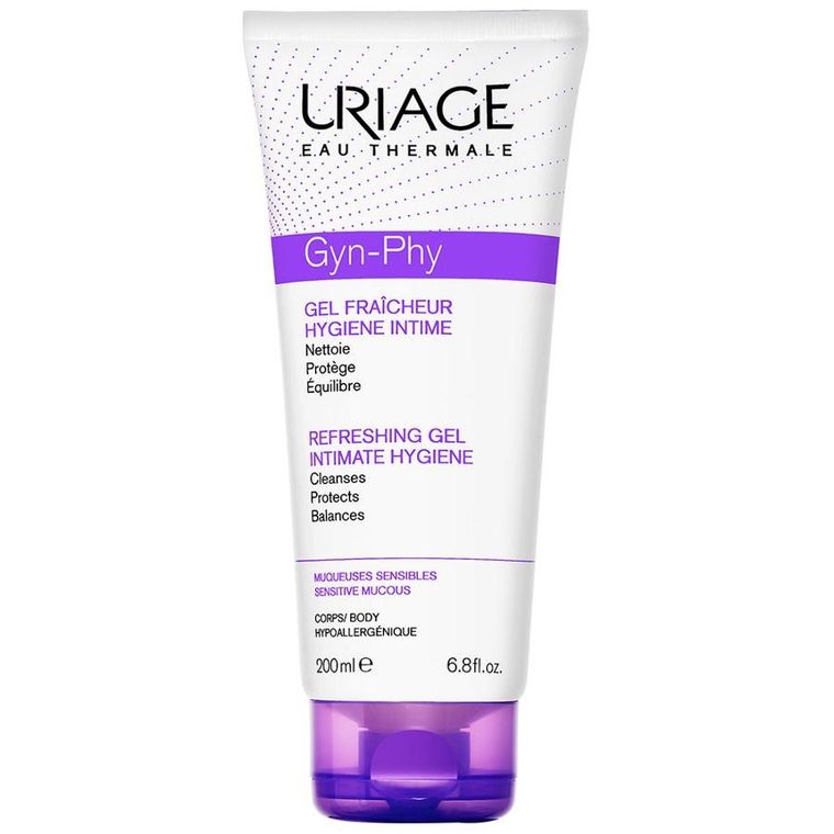 Uriage, Gyn-Phy, odświeżający żel do higieny intymnej, 200 ml