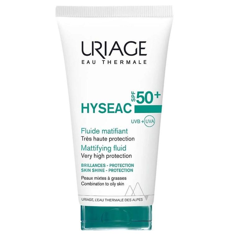 Uriage, Hyseac, matujący fluid przeciwsłoneczny, SPF50+, 50 ml