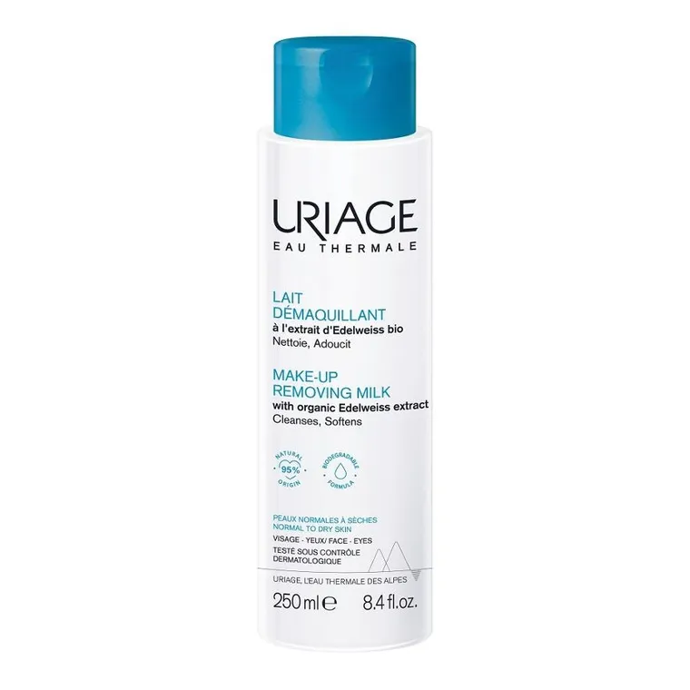 Uriage, Make-up Removing Milk, mleczko do demakijażu do skóry normalnej i suchej, 250 ml