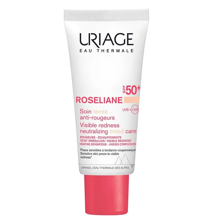 Uriage, Roseliane, krem CC do cery naczynkowej SPF50+, light, 40 ml