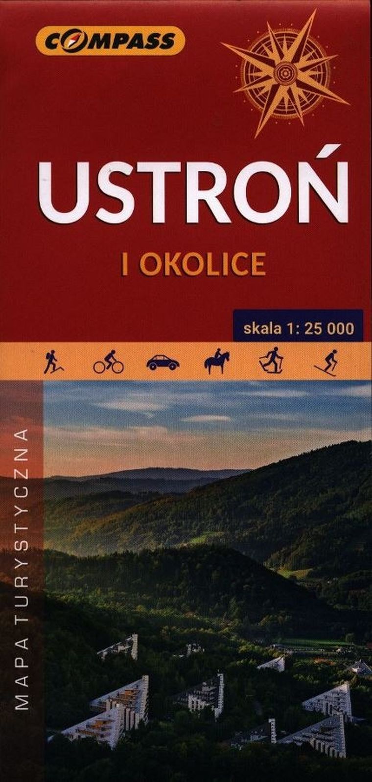 Ustroń i okolice. Mapa turystyczna. Skala 1:25 000