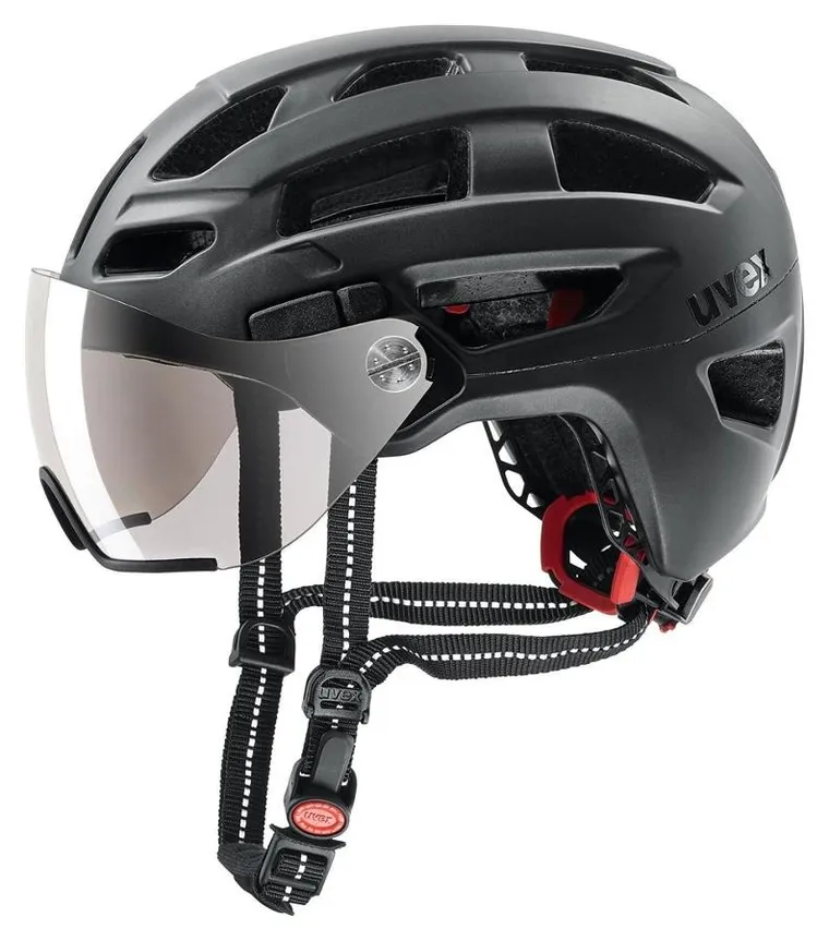 Uvex, Finale Visor, kask rowerowy, 56-61 cm, black matt