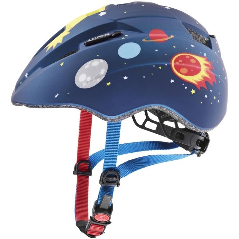 Uvex, Kid 2 CC, kask rowerowy, dziecięcy, dark blue rocket, 46-52 cm