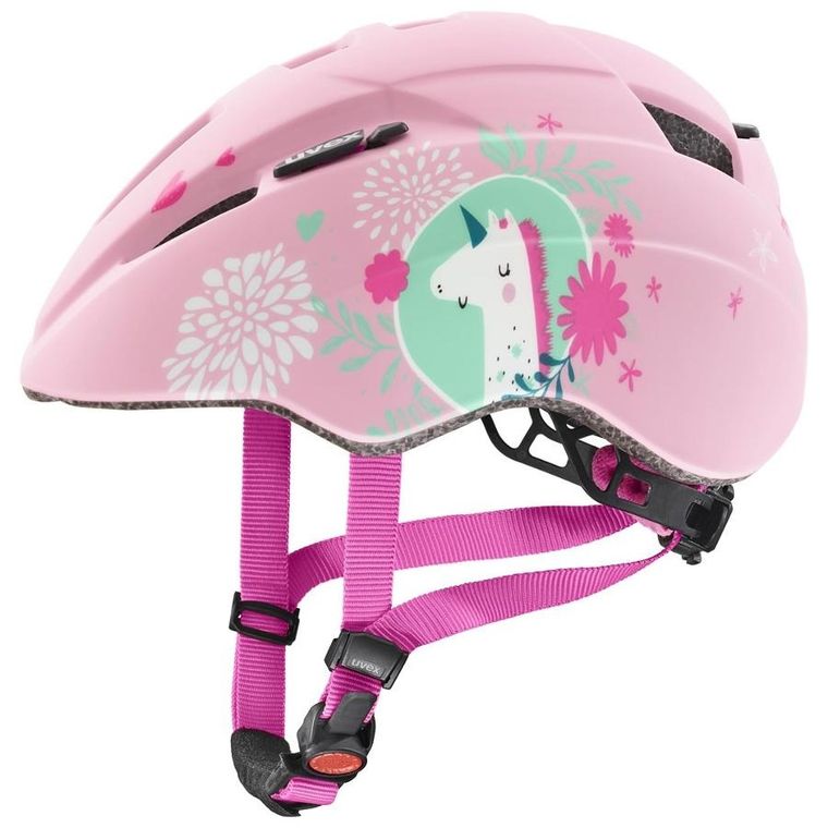 Uvex, Kid 2 CC, kask rowerowy, dziecięcy, pink unicorn matt, 46-52 cm