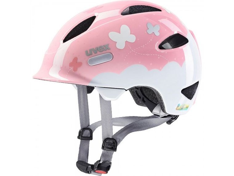 Uvex, Oyo Style, kask rowerowy dziecięcy, butterfly pink, 50-54 cm