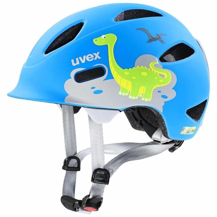 Uvex, Oyo Style, kask rowerowy dziecięcy, dino blue matt, 50-54 cm