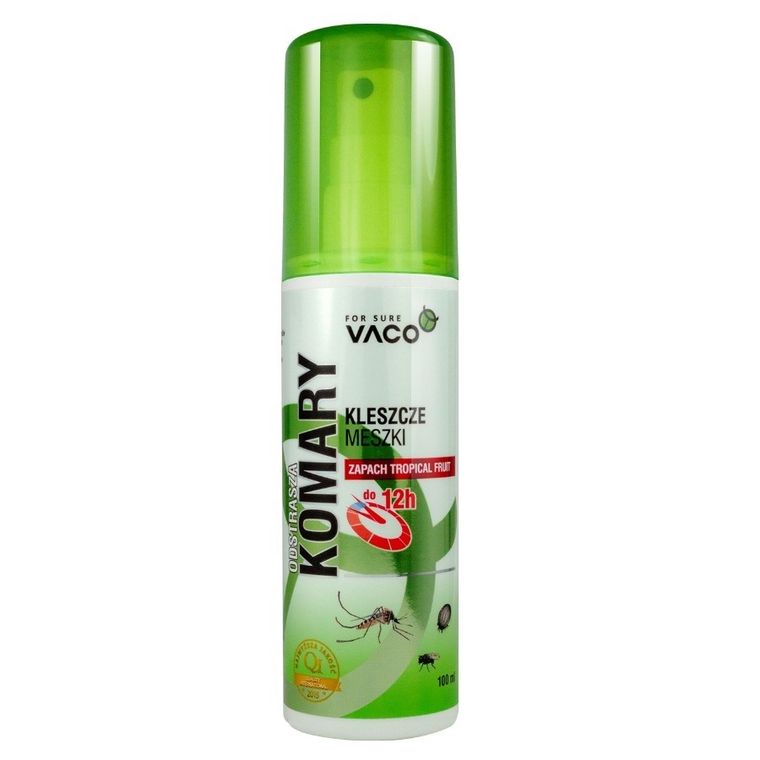 Vaco, płyn odstraszający komary, kleszcze i meszki, Tropical Fruit, 100 ml