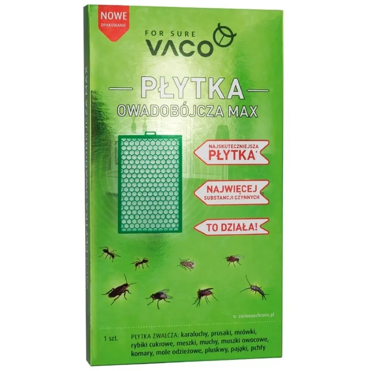 Vaco, płytka owadobójcza, max
