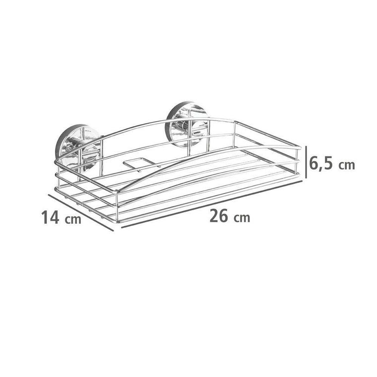 Vacuum-Loc, półka łazienkowa ze stali