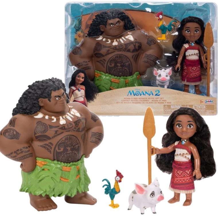 Vaiana 2, Vaiana & Maui Voyager Petite, zestaw figurek