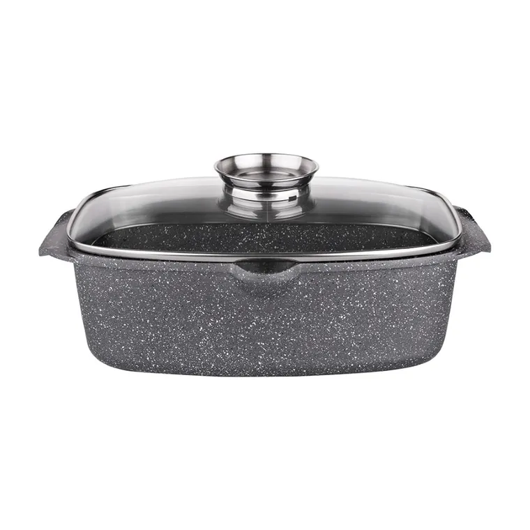 Valdinox, Rock, brytfanna z pokrywą i dozownikiem oleju, 32-21 cm, 5,7l