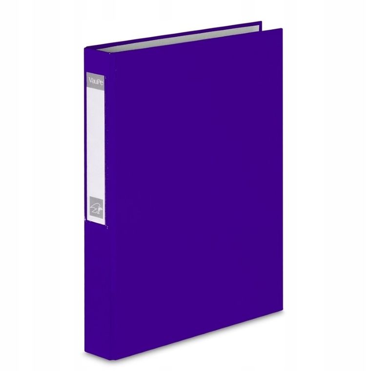 Vau-Pe, segregator A4, 4 cm, 4 ringi, fioletowy