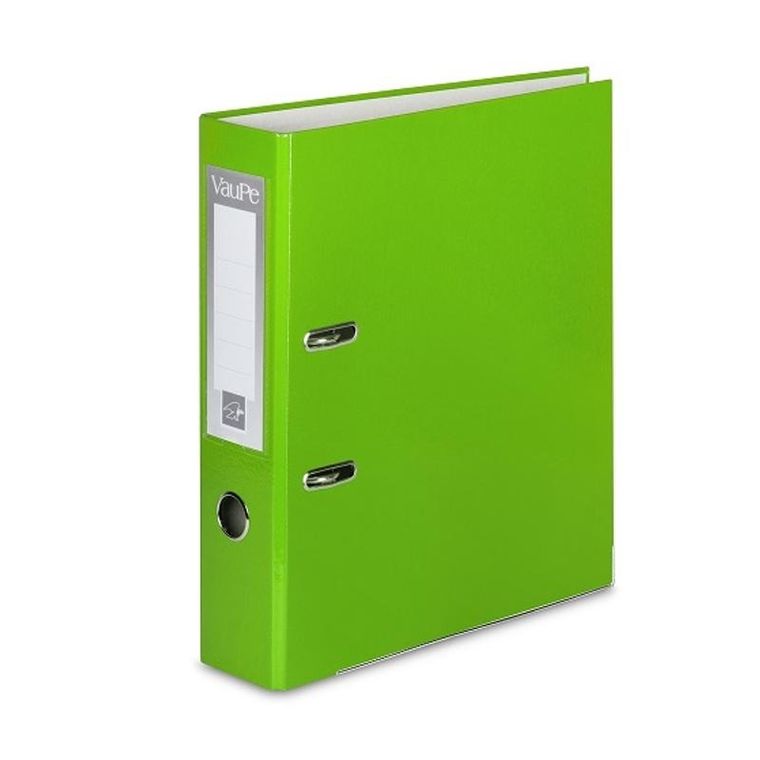 Vau-Pe, segregator A4, 4 cm, 4 ringi, jasny zielony