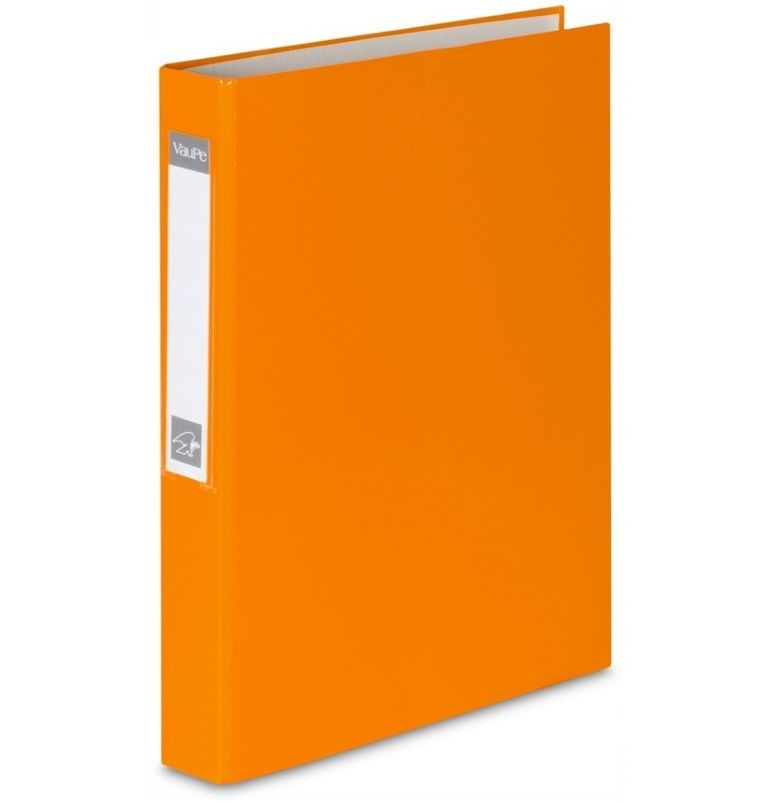Vau-Pe, segregator A4, 4 cm, 4 ringi, pomarańczowy