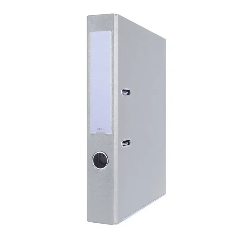 Vau-Pe, segregator A4, 4 cm, 4 ringi, popielaty