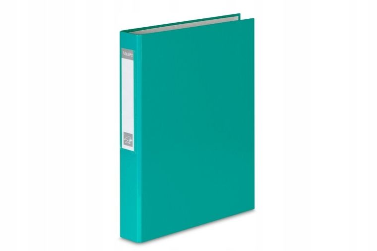 Vau-Pe, segregator A4, 4 cm, 4 ringi, turkusowy